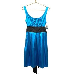 XOXO Blue Satin Dress Size 9 Juniors Special Occasion Formal Party Hoco 90s Y2K‎